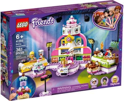 LEGO 41393 Friends Baking Competition Playset with Toy Cakes, Cupcakes and Stephanie Mini Doll for 6 + Year Old