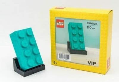 LEGO Buildable 2 x 4 Teal Brick