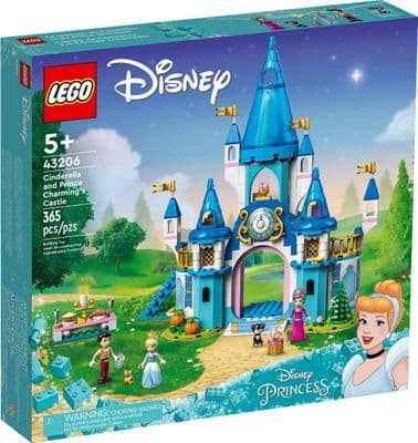 LEGO Disney Cinderella and Prince Charming's Castle - 43206