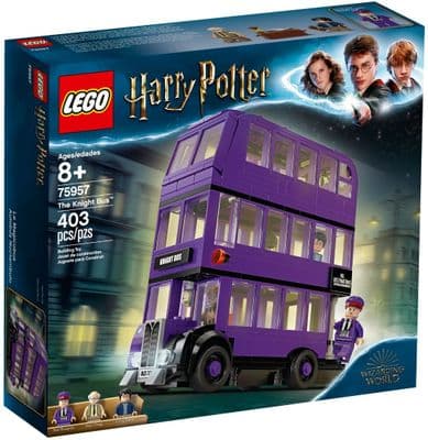LEGO Harry Potter Knight Bus Toy, Triple-decker Collectible Set with Minifigures - 75957