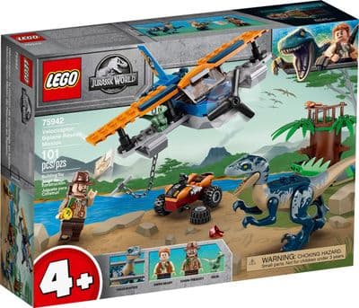 LEGO Jurassic World Velociraptor: Biplane Rescue Mission - 75942