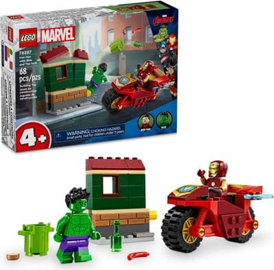 LEGO Marvel Super Heroes Iron Man with Bike and The Hulk - 76287