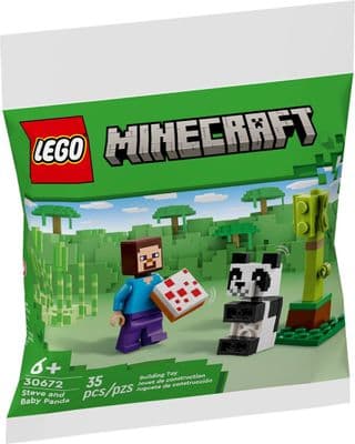 LEGO Minecraft Steve and Baby Panda - 30672