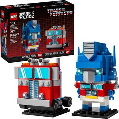 LEGO Transformers Brickheadz Optimus Prime Robot & Vehicle - 40803