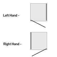 AQATA EXCLUSIVE ES200 HINGED SHOWER DOOR IN GOLD