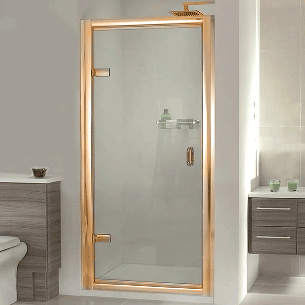 AQATA EXCLUSIVE ES200 HINGED SHOWER DOOR IN GOLD