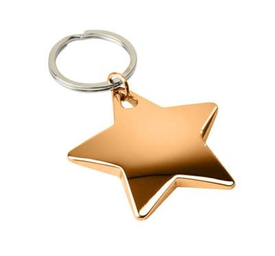DoratO 24ct Gold Star Keyring Colour Sample