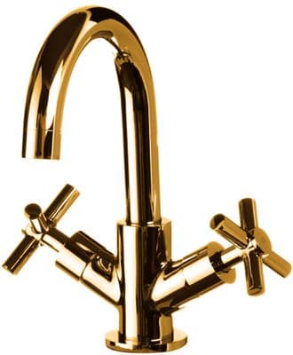 DoratO Adesso Mono Basin Mixer Tap in 24ct Gold