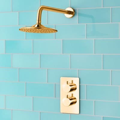 DoratO Nuovo Concealed Thermostaic Twin Shower Valve Set ( Round )