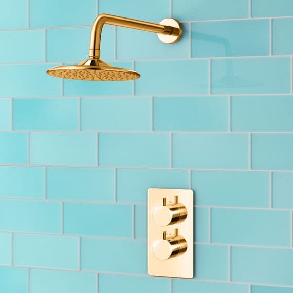 DoratO Nuovo Concealed Thermostaic Twin Shower Valve Set ( Round )