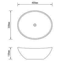 DoratO Oval Wash Basin Ceramic Gold