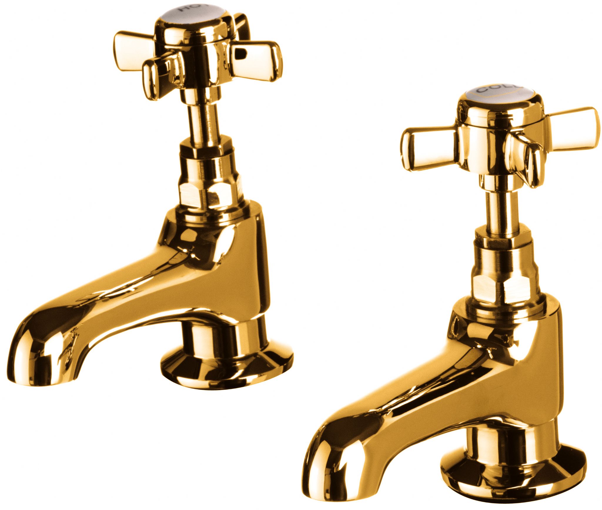 DoratO Prima Bath Taps in 24ct Gold