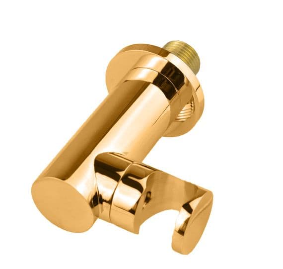 DoratO Round Wall Outlet Elbow and Rotating Shower Handset Holder