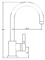 DoratO Single Lever Side Action Kitchen Mixer