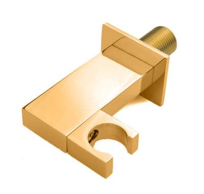 DoratO Square Wall Outlet Elbow and Rotating Shower Handset Holder