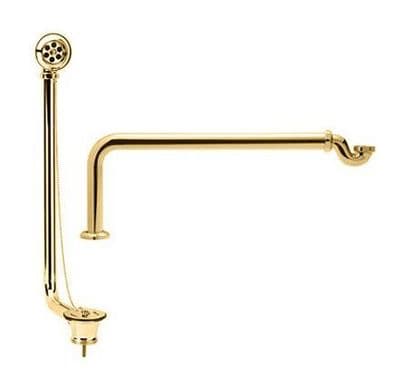 Dorato Traditional Exposed Bath Waste Pack in 24ct Gold