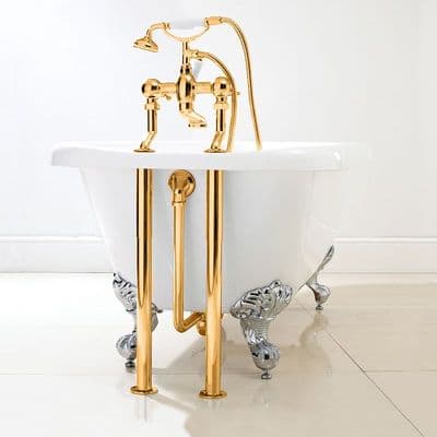 Dorato Traditional Roll Top Bath Pack in 24ct Gold