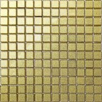 Gold Glitter Glass Mosaic Tiles 30cm x 30cm