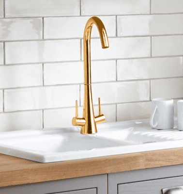 Gold High Rise Kitchen Taps
