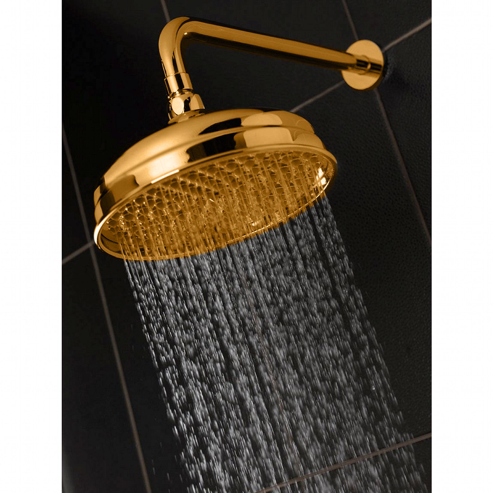 Gold Shower Valves, Heads and Arms