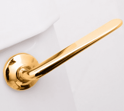 Gold Toilet Cistern Handles