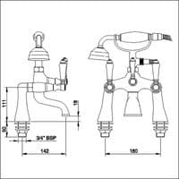 Home Of Ultra Bloomsbury Bath Shower Mixer Finished by DoratO