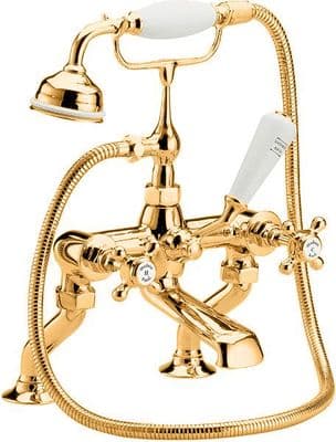 Hudson Reed Topaz Bath Shower Mixer in DoratO 24ct Gold