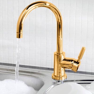 Modern Gold Kitchen Taps