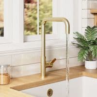NUIE Kosi Single Lever Kitchen Mixer - Brushed Brass Finish