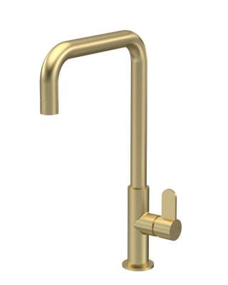 NUIE Kosi Single Lever Kitchen Mixer - Brushed Brass Finish