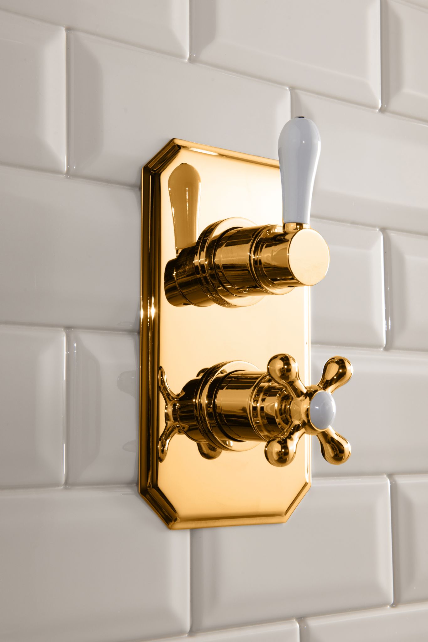 Traditional Gold Shower Valves
