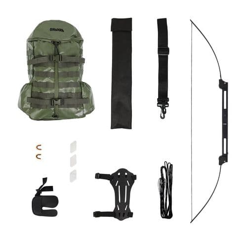 BRANCA STRONGBOW Tactical Shooter Survival pack - 58 Inch - 35 lbs - Folding Survival Bow Set