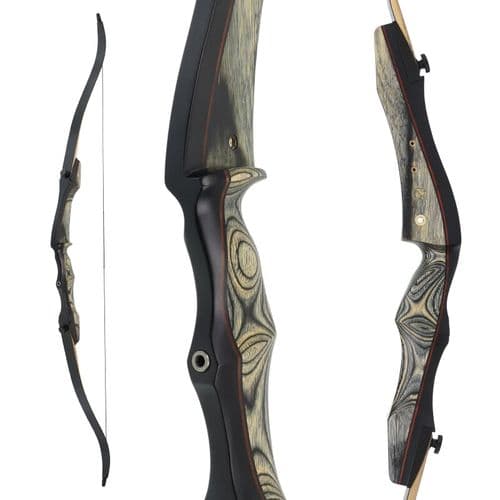 DRAKE Sepia - 62 - 70" - 16 - 38lbs - Take Down Recurve Bow