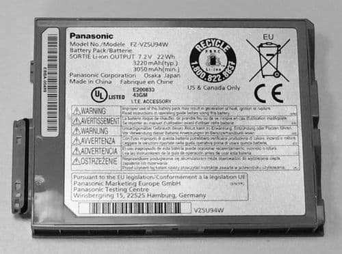 Panasonic Toughpad FZ-M1 FZ-B2 Tablet Battery Pack FZ-VZSU94W Genuine - New