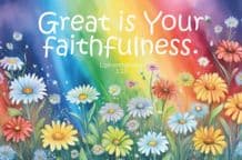 Great is Your Faithfulness Notecards - Pack of 10 (EC486X)