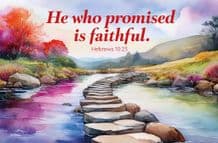 He is Faithful Notecard (EC487)