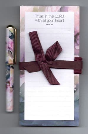 Magnetic Notecard with Pen - Trust in the LORD (XX228) - SORRY - SOLD OUT
