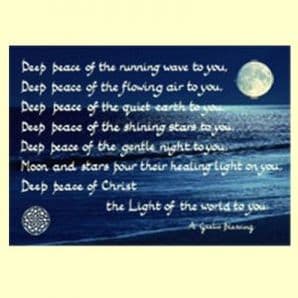 Pack of 10 Pocket Cards - Deep peace (PKTJCL29)