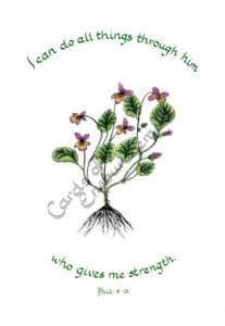 Pack of 10 Pocket Cards - I can do all things (PKTJCP13)