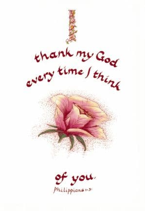 Pack of 10 Pocket Cards - I thank my God (PKTJCP20)