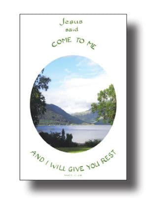 Pack of 10 pocket cards - I will give you rest (PKTJCP08)