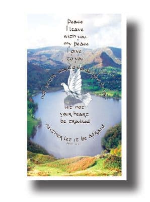 Pack of 10 Pocket Cards - Let not your heart be troubled (PKTJCP05)