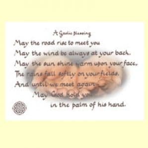 Pack of 10 Pocket Cards - May the road... (PKTJCL36)