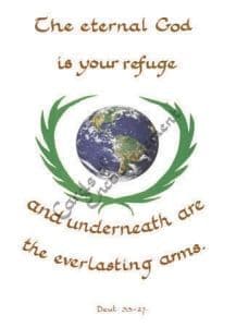 Pack of 10 Pocket Cards - The everlasting arms (PKTJCP30)