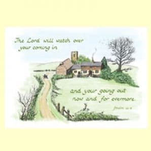 Pack of 10 Pocket Cards - The LORD will watch (PKTJCL27)