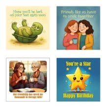 Set of New Amusing Cards (EC536)