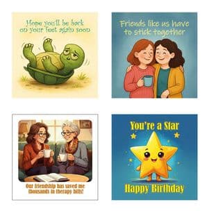 Set of New Amusing Cards (EC536)