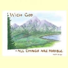 With God all things, pack of 10 (JCL33X)