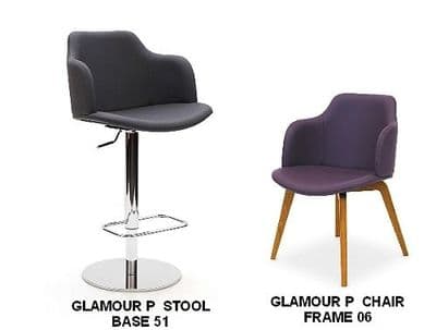 Glamour P Bar Stools & Matching Chairs