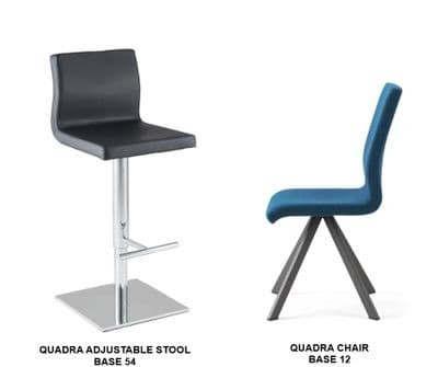 Quadra Adjustable Stools and <br> Matching Chairs